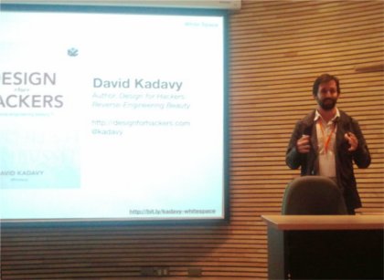 David Kadavy durante su taller en el seminario Webprendedor 2011